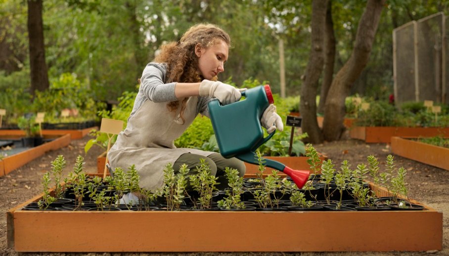 Take care of your garden in the summer.