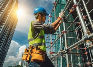 Cuplock Scaffolding in Construction Sites