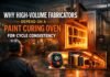 Why High-Volume Fabricators Depend on a Paint Curing Oven for Cycle Consistency
