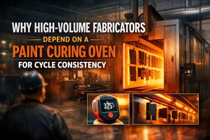 Why High-Volume Fabricators Depend on a Paint Curing Oven for Cycle Consistency