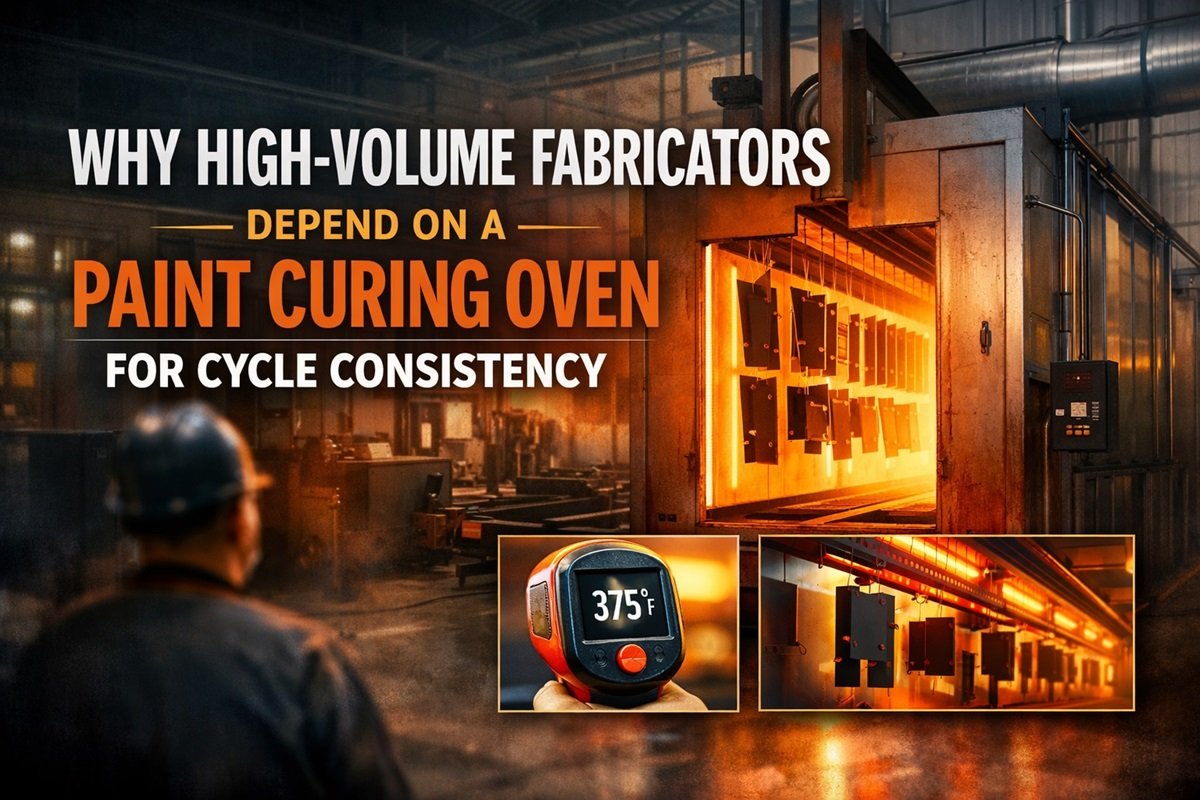 Why High-Volume Fabricators Depend on a Paint Curing Oven for Cycle Consistency
