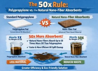 Polypropylene vs Natural Nano-Fiber Absorbents: The 50x Rule Comparison