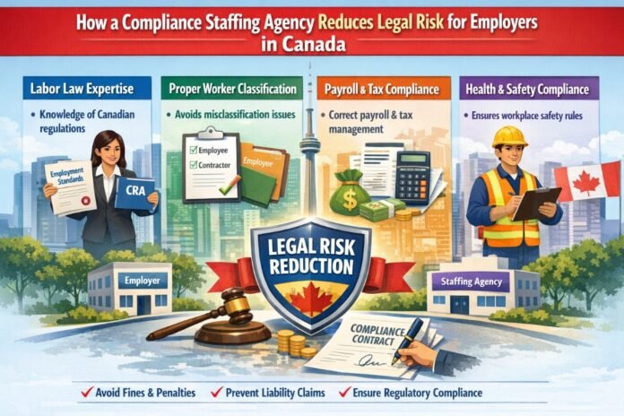 Compliance staffing agency helping Canadian employers reduce legal and regulatory risk