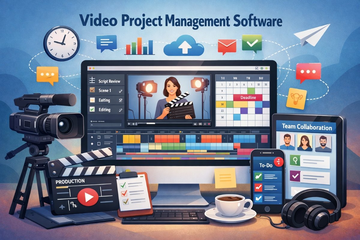 Image to Explain How Video Project Management Software Works
