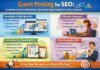 Guest posting for SEO showing backlinks, outreach, and guest blogging opportunities