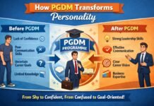 How PGDM transforms personality through leadership, communication, and professional development