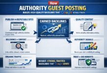 Authority guest posting strategy to build high quality backlinks from trusted websites