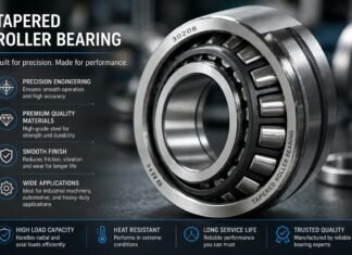 High precision tapered roller bearing showcasing engineering quality and durability