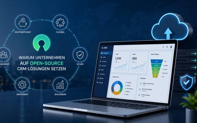 Open-Source-CRM-Software mit Dashboard und digitalen Gesch&auml;ftsl&ouml;sungen f&uuml;r Unternehmen