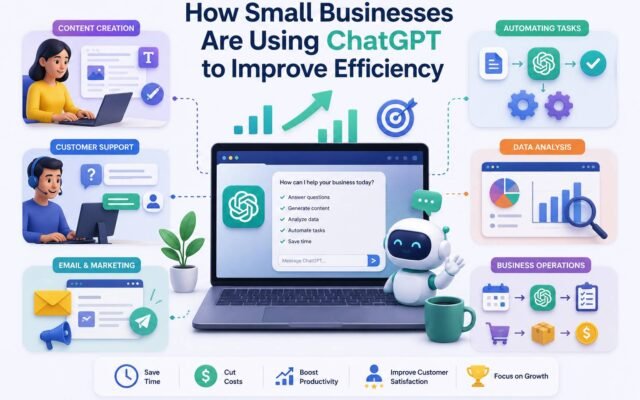 Small businesses using ChatGPT to improve productivity and automate daily business tasks