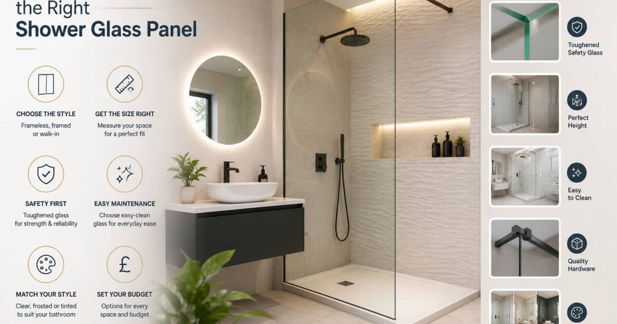 How to Choose the Right Shower Glass Panel for Your Bathroom