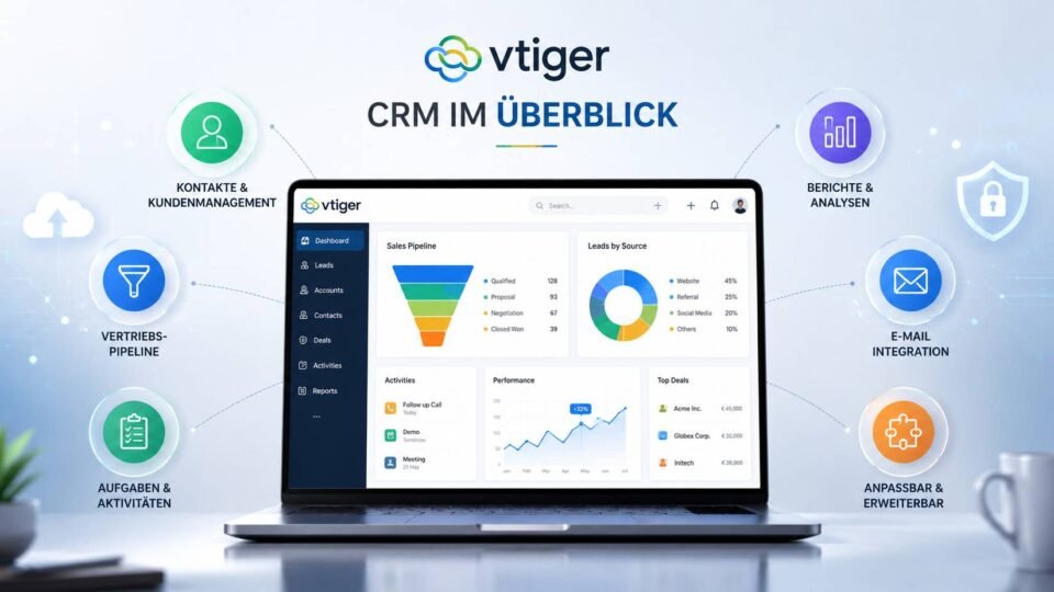 Die wichtigsten Funktionen von vTiger CRM für Vertrieb und Kundenmanagement