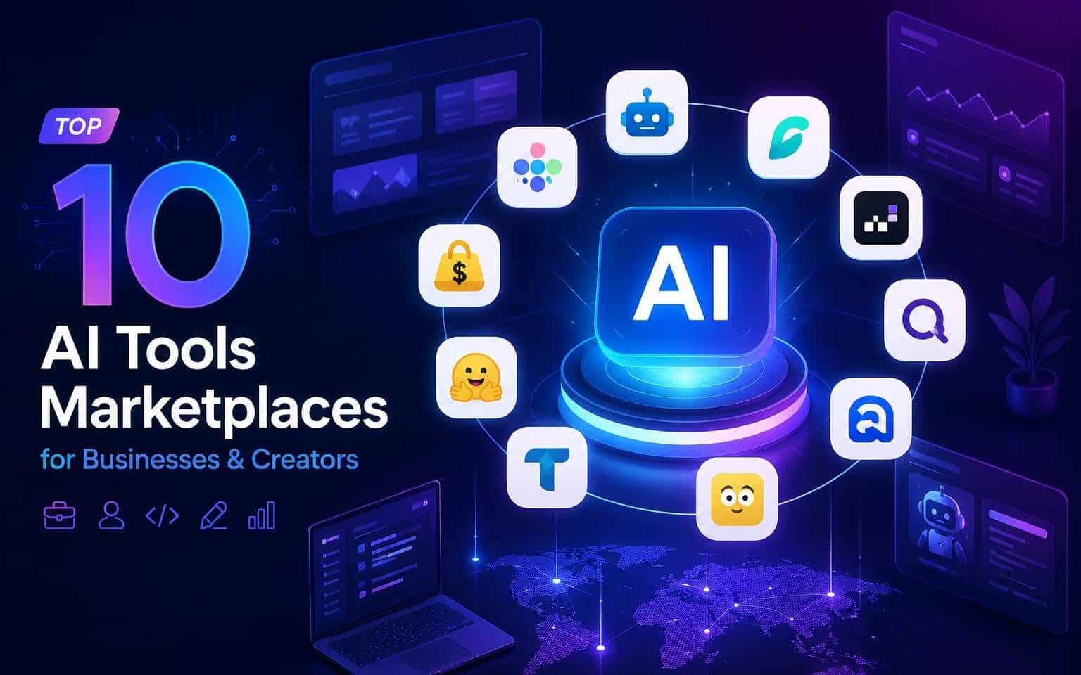 Top AI Tools Marketplaces for businesses and creators to discover, compare, and choose the best AI software platforms.